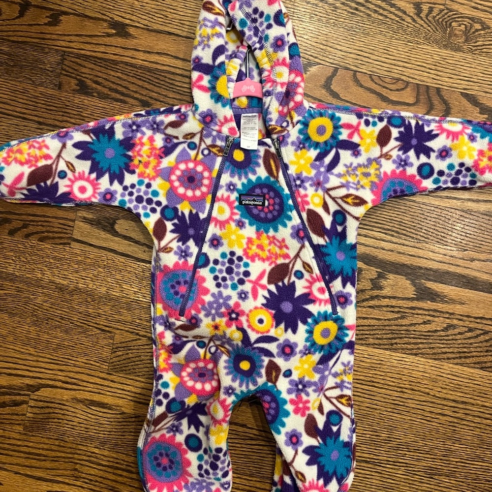 Patagonia Multicolor Floral baby bunting